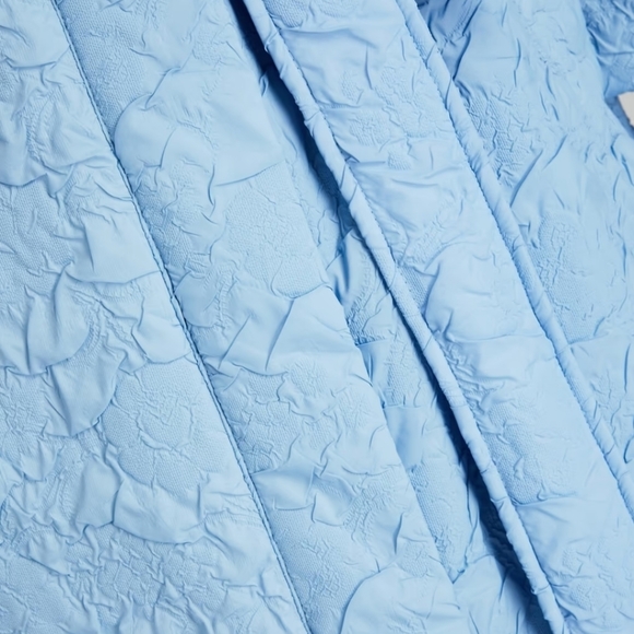 Blue 2 in 1 cozy convertible coat - Picture 5 of 8